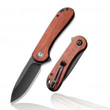 CIVIVI Knife C907 Elementum 红贵宝木黑内衬柄折（D2钢）