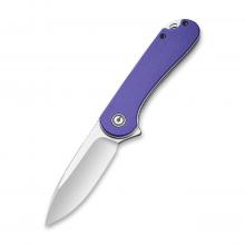 CIVIVI Knife C907 Elementum 紫G10柄折（D2）