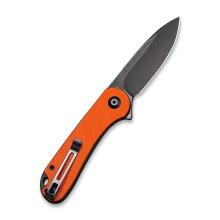 CIVIVI Knife C907 Elementum 橘柄折（D2黑石洗面）