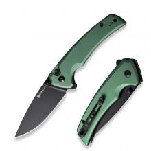 SENCUT Knife S21022B Serene 绿柄快开折（D2黑色）