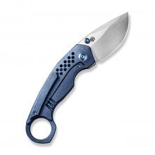 We&Tuffknives合作款 22013 Envisage 蓝色钛柄快开折（CPM-20CV手工拉丝）