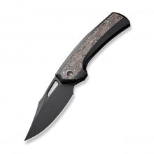 We Knife 22040F Nefaris 限量古铜/黑色碳纤维贴片钛柄折（CPM-20CV黑色）