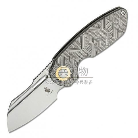 Kizer 凯泽 Ki3569 十月 灰色钛合金手柄折（20CV 锻面）October