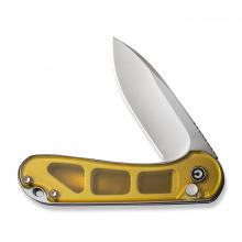CIVIVI Knife C18062P Elementum II 按钮锁口袋折 Ultem 透明柄（锻面 Nitro-V）