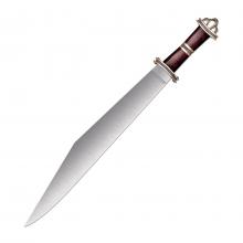 美国冷钢 88HVA 大马士革 玫瑰木柄维京剑萨克斯叨 Viking sword sax blade