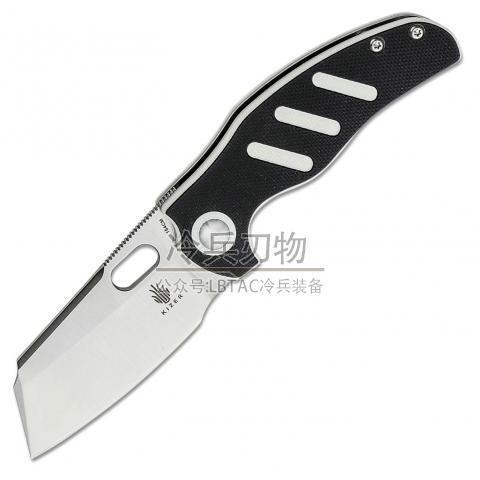 Kizer&Sheepdog V3488 牧羊犬迷你 黑白色G10鱼鳍快开折（154CM）Mini Sheepdog C01c