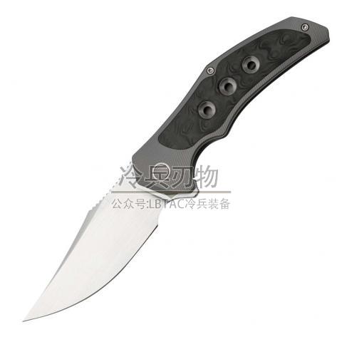 We Knife Magnetron 玫瑰碳纤维灰色钛合金柄波斯EDC口袋折（CPM-20CV 手工打磨）