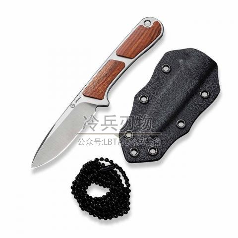 CIVIVI Knives Mini Elementum 粽色帆布米卡塔柄直叨（Nitro-V）