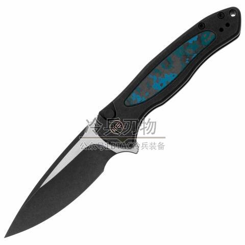 WE Knife Kitefin 蓝色钛柄丛林装限量版袖珍折（CPM-20CV 黑色）