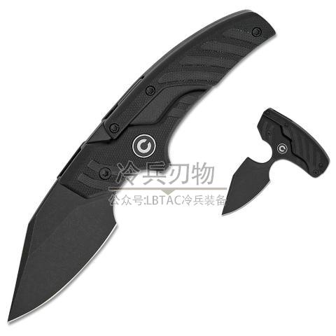 CIVIVI Knife Typhoeus Adjustable 黑色G10柄变型手刺直叨双模式（14C28N）