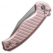 CIVIVI Knife Stormhowl Milled Light 粉色柄按钮锁鱼鳍快开折（缎面 Nitro-V）