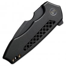 We&Michael Burch设计 Harpen 黑色钛柄鱼鳍快开折（CPM-20CV 黑色石洗）