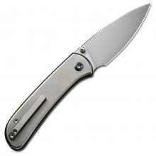 We Knife 22030F-2 Qubit 珠光钛柄按钮锁定折（珠光 CPM-20CV）