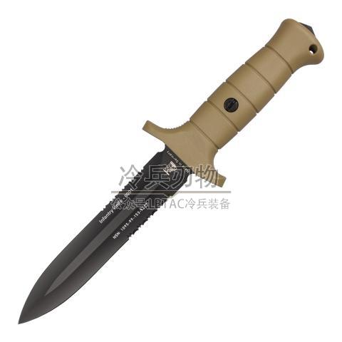 德国索林根松鼠 英国步兵叨 沙色双锋半齿 GFK Goldsack Infantry Knife