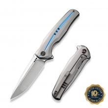 We Knife 十周年限量 601X Gray Titanium Blue Groove（CPM-20CV 锻面）口袋折