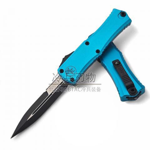 美国微技术 迷你赫拉 枪刺头 绿松石柄黑刃 Mini Hera D/E Turquoise