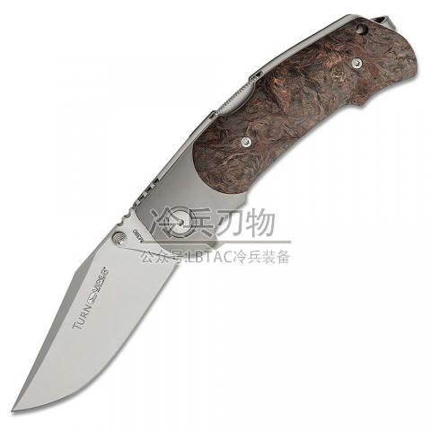 意大利蝰蛇 V5986 TURN 限量折（B"ohler M390）Beadblasted Dark Matter Copper Carbon Fiber