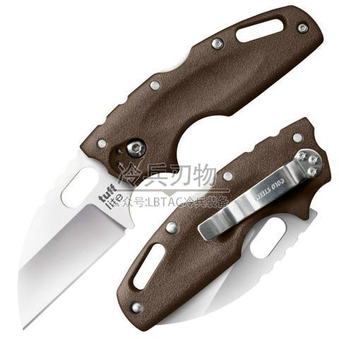 美国冷钢 20LT 塔夫 棕色柄随身轻巧型迷你折 平刃 Tuff Lite Plain Edge-Flat Dark Earth