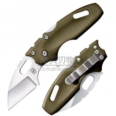 美国冷钢 20MT 迷你塔夫 草绿柄随身轻巧型迷你折 Mini TUFF Lite Plain Edge-OD GREEN