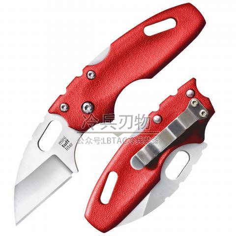 美国冷钢 20MT 迷你塔夫 红柄随身轻巧型迷你折 Mini TUFF Lite Plain Edge-RED