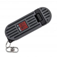 美国马国森 钥匙扣小叨灰黑色TPR柄（D2钢 水滴头）附TPR鞘 Stinger Keychain