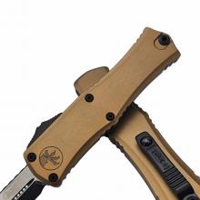 美国微技术 迷你赫拉 枪刺头 古铜色柄黑刃 Mini Hera D/E Bayonet Tan