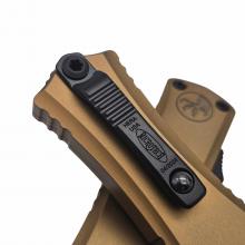 美国微技术 迷你赫拉 枪刺头 古铜色柄黑刃 Mini Hera D/E Bayonet Tan