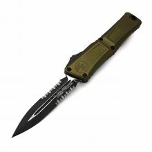 美国微技术 大龙三代双锋半齿 草绿柄版 黑刃 Combat Troodon Gen III D/E OD Green Black