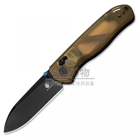 Kizer&Azo V3619 水滴熊 PEI-Ultem透明柄双面可换背夹AXIS离合锁折（Nitro-V 锻面）Drop Bear