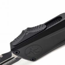 美国微技术 大龙三代双锋单边齿 战术版 全黑配色 Combat Troodon Gen III D/E Serrated Black