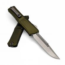 美国微技术 大龙三代拦截者 草绿色柄 石洗 Combat Troodon Interceptor Gen 3 OD Green Stonewash