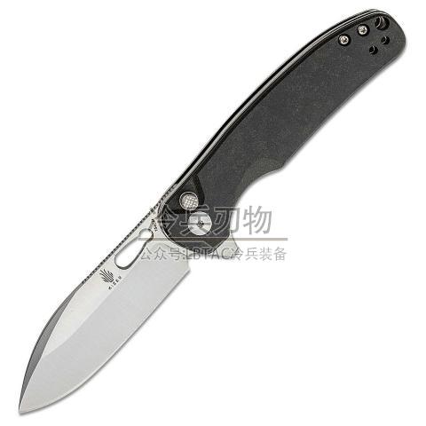 Kizer&Azo V3606 按钮锁快开折黑色 V3606C2（154CM 锻面）HIC-CUP Richlite