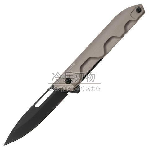 意大利极端武力 铁素体沙色柄黑刃专业救援工具折（N690）FERRUM T TACTICAL MUD