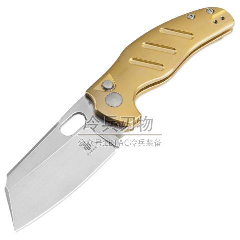 Kizer&Sheepdog 牧羊犬 铜柄按钮锁定折（3V 石洗）Sheepdog C01C