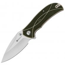 SENCUT S23097 Green/Ivory G10手柄按钮锁快开折（9Cr18MoV 锻面）Hyrax