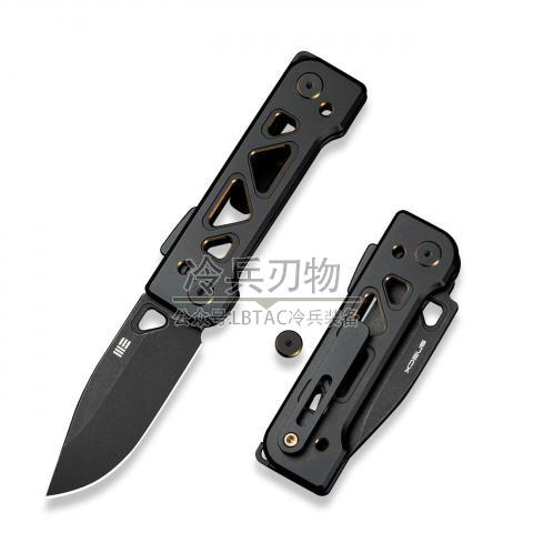 We Knife Tyro 黑金色钛柄Super lock（CPM-20CV 黑色石洗）