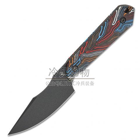 Kizer&Maverick Customs 1040 迷你鱼叉 多彩G10柄直 附Kydex鞘（CPM-3V 黑色鱼叉头）Harpoon Mini