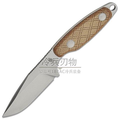 Kizer&Derek Sharon 自然色米卡塔柄小直附kydex鞘（154CM 石洗）Vanguard Muskrat