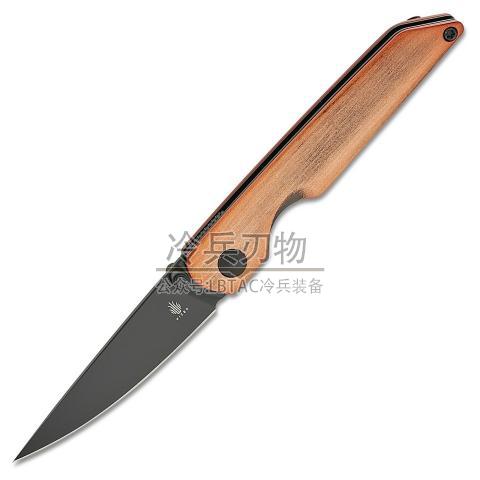 Kizer 凯泽 氧化铜铝柄线锁鱼鳍快开折（154CM 黑色PVD水滴头）Shot