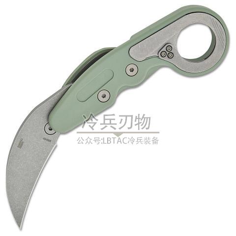 美国哥伦比亚河 草绿色Grivory柄运动折爪（1.4116 石洗）Provoke™Karambit Sage Green