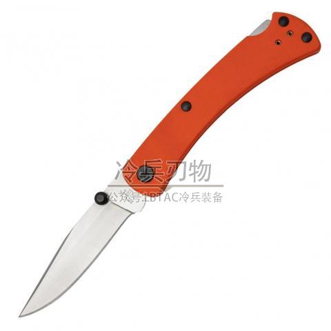 美国巴克 110 折叠猎人 TRX加强版 橙色G10柄 BOS标 双拇指钉（CPM-S30V）Folding Hunter Slim Pro TRX